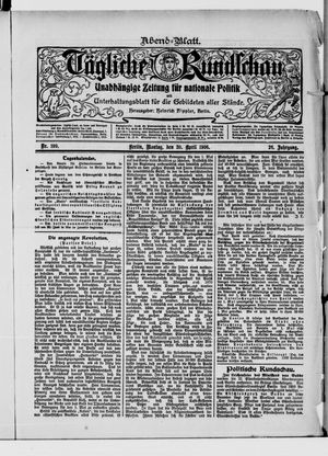 Tägliche Rundschau on Apr 30, 1906