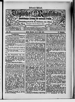 Tägliche Rundschau on May 22, 1906