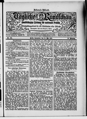 Tägliche Rundschau on May 26, 1906