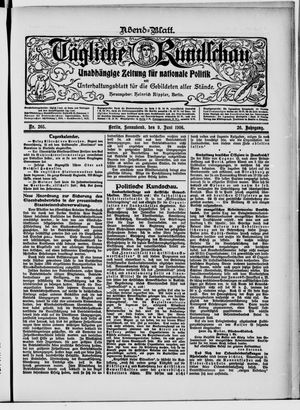 Tägliche Rundschau on Jun 9, 1906