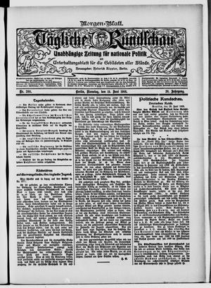 Tägliche Rundschau on Jun 19, 1906