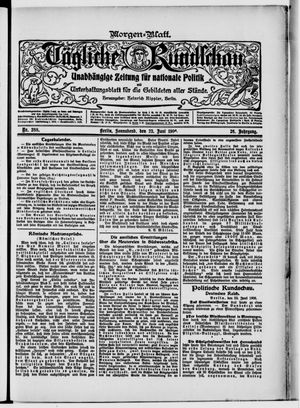 Tägliche Rundschau vom 23.06.1906