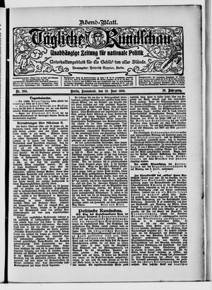Tägliche Rundschau vom 23.06.1906