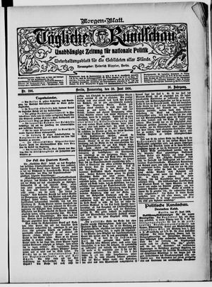 Tägliche Rundschau vom 28.06.1906