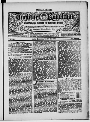 Tägliche Rundschau vom 28.06.1906