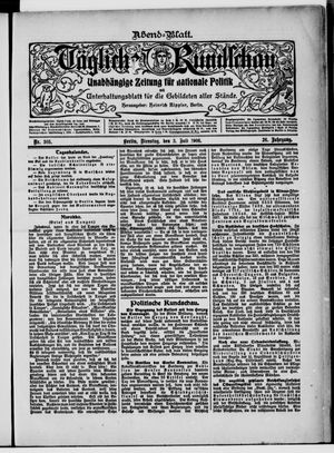 Tägliche Rundschau vom 03.07.1906