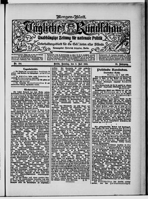 Tägliche Rundschau on Jul 8, 1906