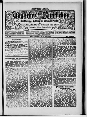 Tägliche Rundschau vom 11.07.1906