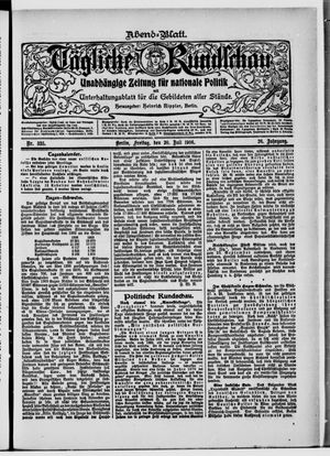 Tägliche Rundschau on Jul 20, 1906