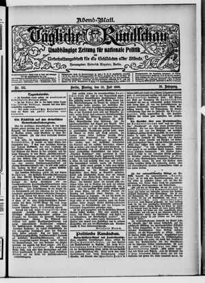 Tägliche Rundschau vom 30.07.1906