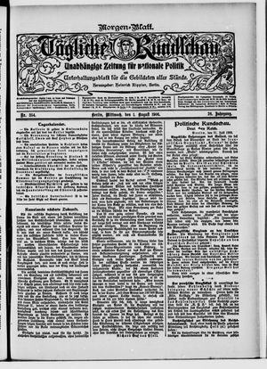 Tägliche Rundschau on Aug 1, 1906