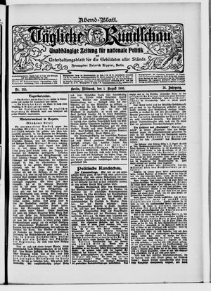 Tägliche Rundschau on Aug 1, 1906