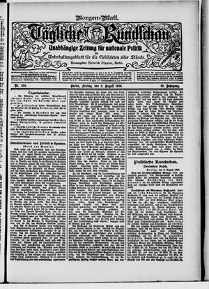 Tägliche Rundschau vom 03.08.1906