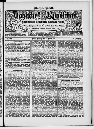 Tägliche Rundschau on Aug 5, 1906
