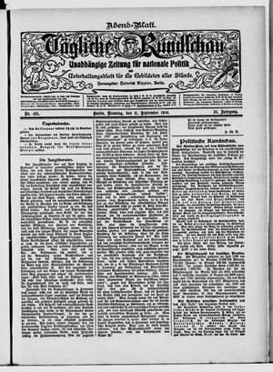 Tägliche Rundschau vom 11.09.1906