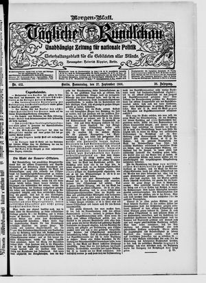 Tägliche Rundschau vom 27.09.1906