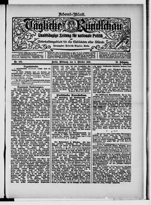 Tägliche Rundschau on Oct 3, 1906
