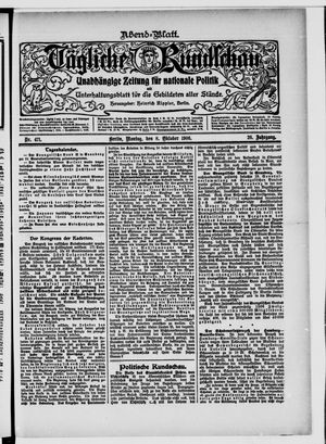 Tägliche Rundschau on Oct 8, 1906