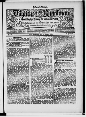Tägliche Rundschau on Oct 18, 1906