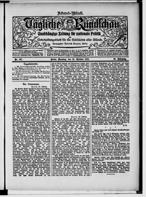 Tägliche Rundschau on Oct 23, 1906