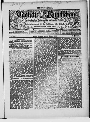 Tägliche Rundschau vom 30.10.1906