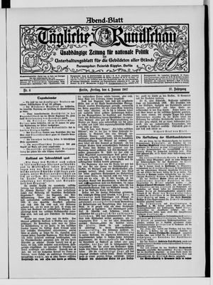 Tägliche Rundschau vom 04.01.1907