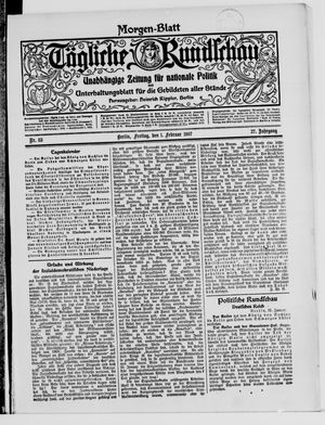 Tägliche Rundschau on Feb 1, 1907