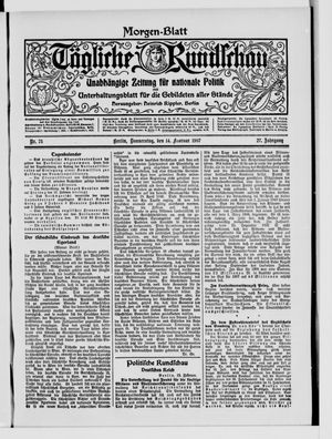 Tägliche Rundschau vom 14.02.1907