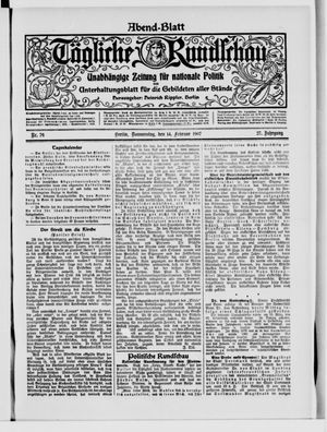 Tägliche Rundschau vom 14.02.1907