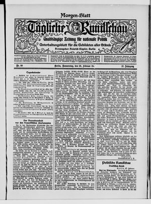Tägliche Rundschau on Feb 28, 1907