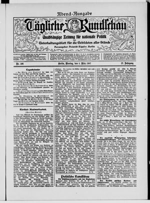 Tägliche Rundschau vom 04.03.1907