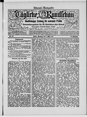 Tägliche Rundschau vom 05.03.1907