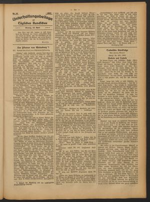 Tägliche Rundschau vom 15.04.1907