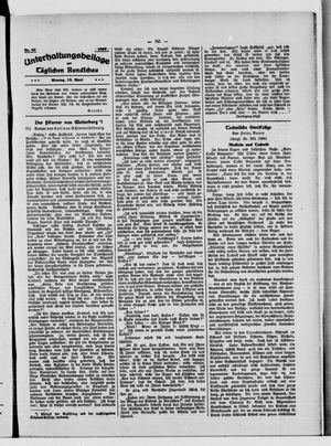 Tägliche Rundschau vom 15.04.1907