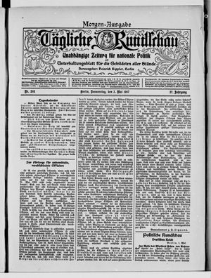 Tägliche Rundschau on May 2, 1907