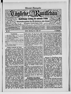 Tägliche Rundschau on May 7, 1907