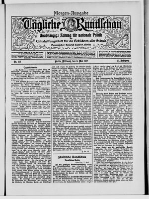 Tägliche Rundschau vom 08.05.1907
