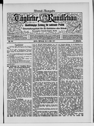 Tägliche Rundschau vom 15.05.1907