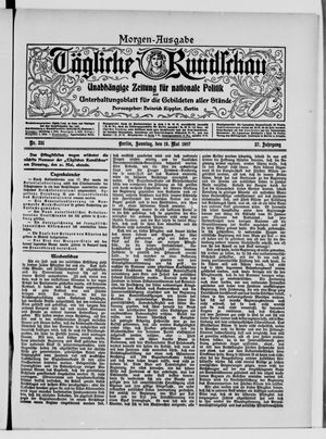 Tägliche Rundschau on May 19, 1907