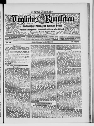 Tägliche Rundschau on May 28, 1907