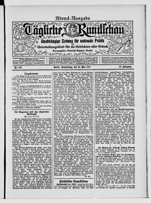 Tägliche Rundschau vom 30.05.1907