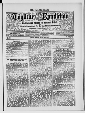 Tägliche Rundschau on Jun 3, 1907