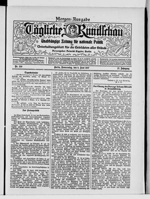 Tägliche Rundschau on Jun 6, 1907