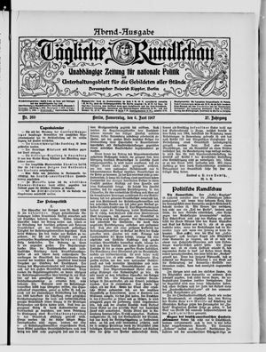 Tägliche Rundschau on Jun 6, 1907