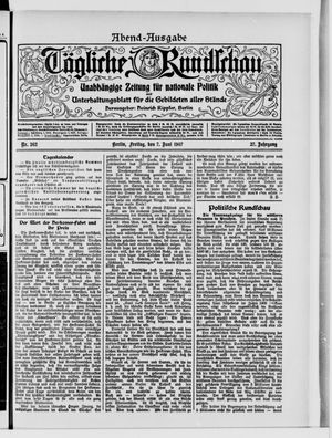 Tägliche Rundschau on Jun 7, 1907