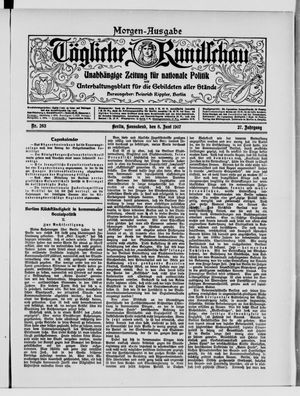 Tägliche Rundschau vom 08.06.1907