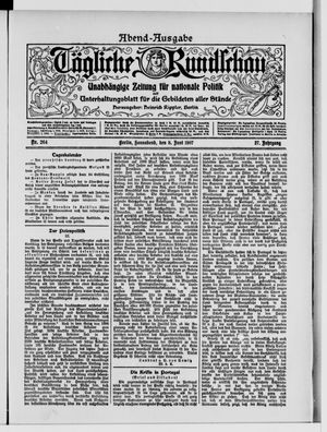 Tägliche Rundschau vom 08.06.1907
