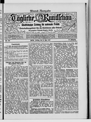 Tägliche Rundschau on Jun 21, 1907