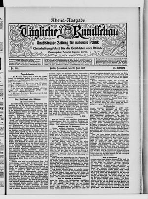 Tägliche Rundschau vom 22.06.1907