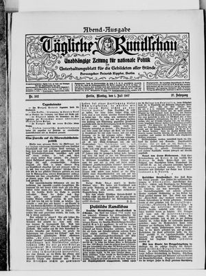 Tägliche Rundschau vom 01.07.1907